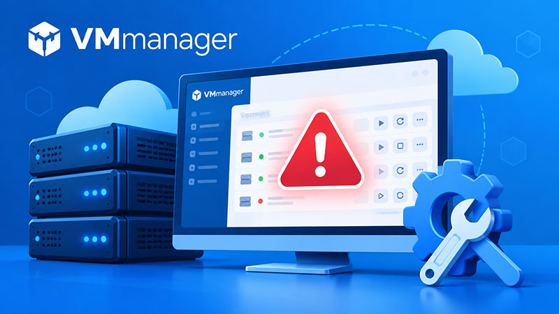 Уведомление о временных проблемах в работе панели VMmanager